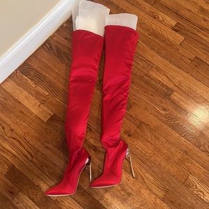 Red Casadei over in these boots